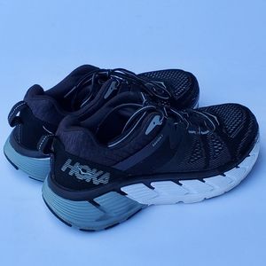 Hoka One One Gaviota 2, size 7.5 men's, black and white.